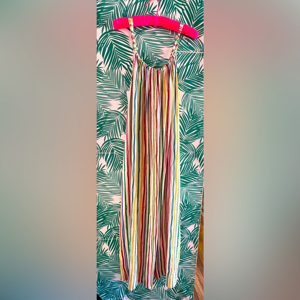 Zara Multicolor Striped Maxi Dress